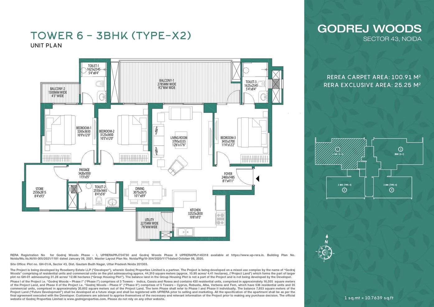 Godrej Woods |9891114113| Godrej Woods Plumeria Luxury 3BHK & 4BHK ...